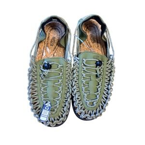 Keen Uneek Olive Green Cord‎ Sandals Mens 8 Summer Outdoor Casual 1028663